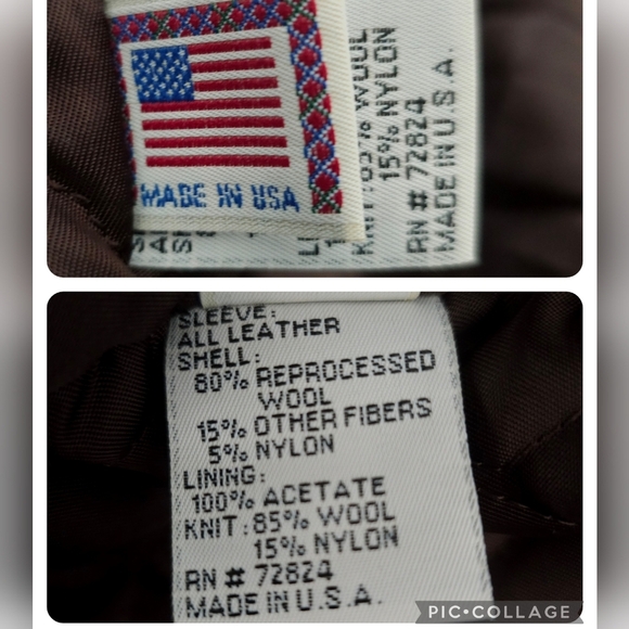 Golden Bear Vintage Men’s Varsity Bomber Loden Stripe Knit Jacket Size Large - Picture 15 of 17